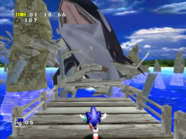 Screenshot of Sonic Adventure DX